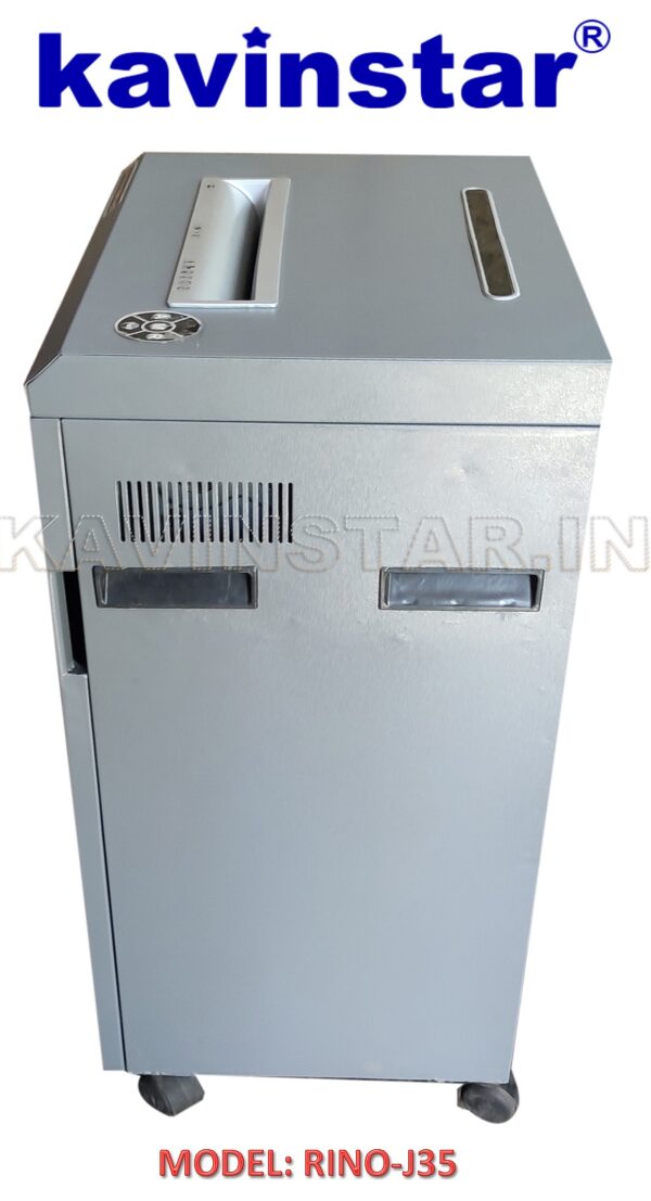 Kavinstar RINO J35 Heavy Duty Paper Shredder Machine Shred Upto 30-35 Sheets at a time (Metal Body) - Image 7