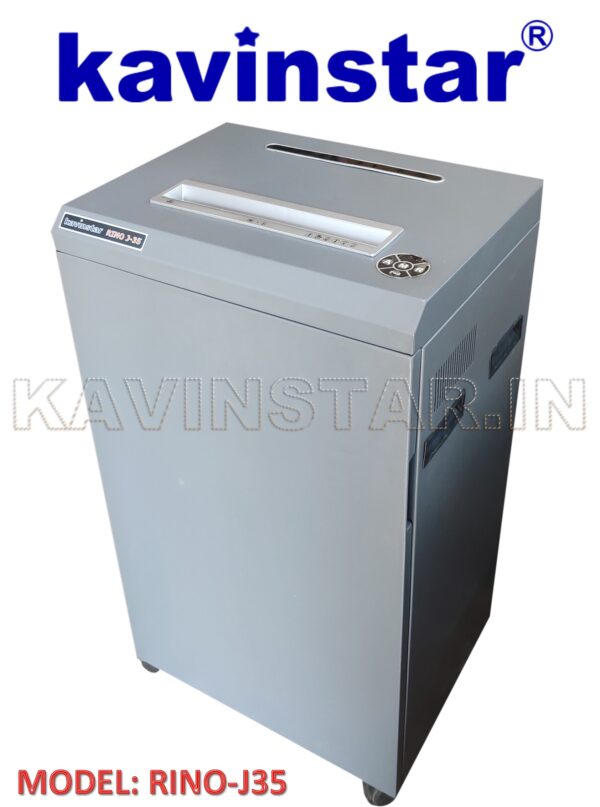 Kavinstar RINO J35 Heavy Duty Paper Shredder Machine Shred Upto 30-35 Sheets at a time (Metal Body) - Image 3