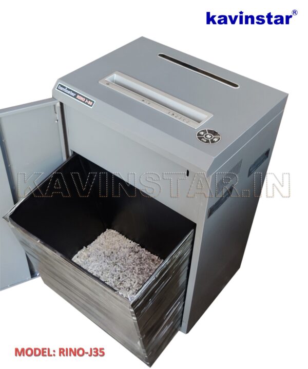 Kavinstar RINO J35 Heavy Duty Paper Shredder Machine Shred Upto 30-35 Sheets at a time (Metal Body) - Image 6